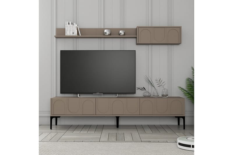 Hazim Tv-bänk 180 cm - Svart - Möbler - Tv möbel & mediamöbel - TV bänk & mediabänk