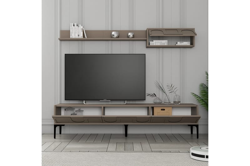 Hazim Tv-bänk 180 cm - Svart - Möbler - Tv möbel & mediamöbel - TV bänk & mediabänk