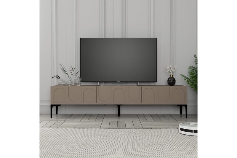 Hazim Tv-bänk 180 cm - Svart - Möbler - Tv möbel & mediamöbel - TV bänk & mediabänk