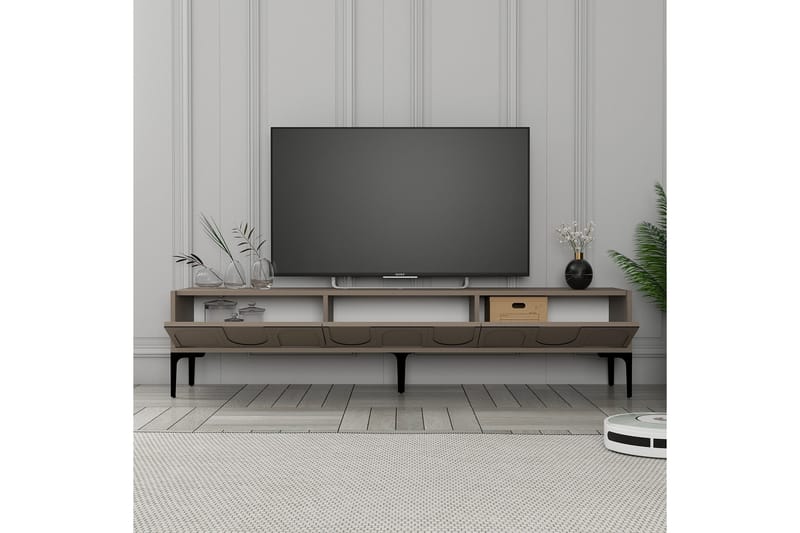 Hazim Tv-bänk 180 cm - Svart - Möbler - Tv möbel & mediamöbel - TV bänk & mediabänk