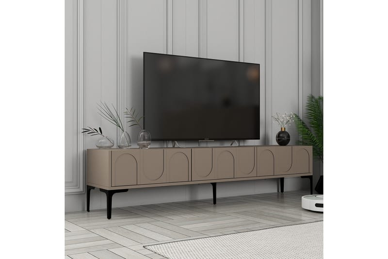 Hazim Tv-bänk 180 cm - Svart - Möbler - Tv möbel & mediamöbel - TV bänk & mediabänk