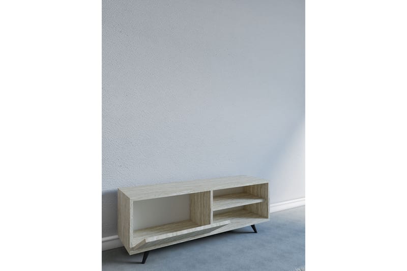 Hazle Tv-bänk 120 cm - Beige - Möbler - Tv möbel & mediamöbel - TV bänk & mediabänk