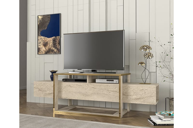 Herb Tv-bänk 160 cm - Beige - Möbler - Tv möbel & mediamöbel - TV bänk & mediabänk