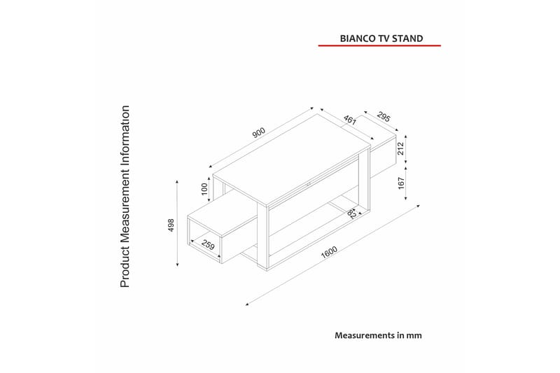 Herb Tv-bänk 160 cm - Beige - Möbler - Tv möbel & mediamöbel - TV bänk & mediabänk