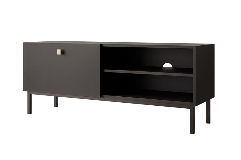 Hermann Tv-bänk 120 cm - Svart - Möbler - Tv möbel & mediamöbel - TV bänk & mediabänk