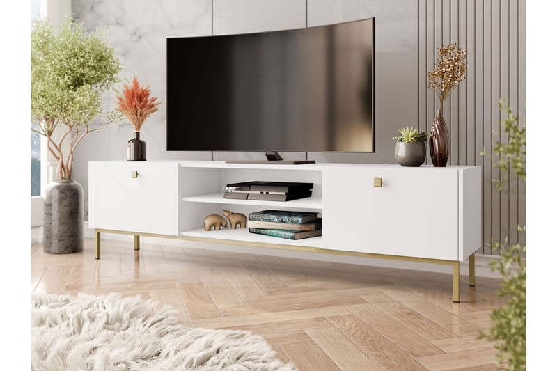 Hermann Tv-bänk 180 cm - Vit - Möbler - Tv möbel & mediamöbel - TV bänk & mediabänk