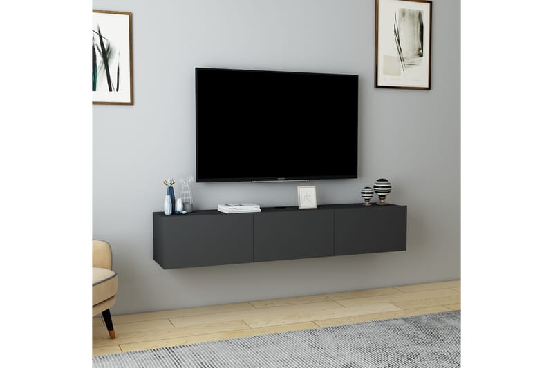 Hopper Tv-bänk 160 cm - Antracit - Möbler - Tv möbel & mediamöbel - TV bänk & mediabänk