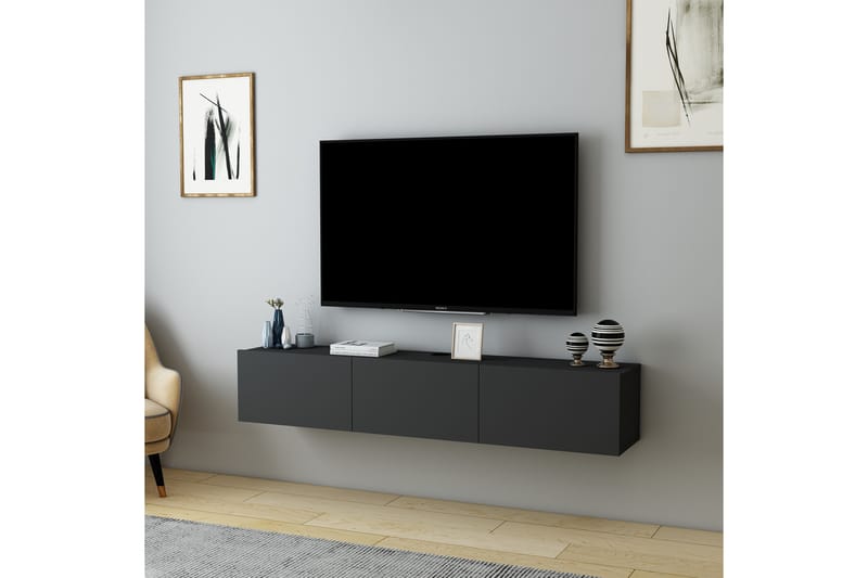 Hopper Tv-bänk 160 cm - Antracit - Möbler - Tv möbel & mediamöbel - TV bänk & mediabänk