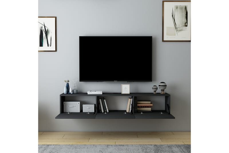 Hopper Tv-bänk 160 cm - Antracit - Möbler - Tv möbel & mediamöbel - TV bänk & mediabänk