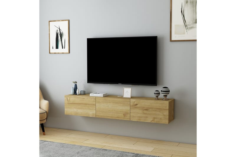 Hopper Tv-bänk 160 cm - Ek - Möbler - Tv möbel & mediamöbel - TV bänk & mediabänk