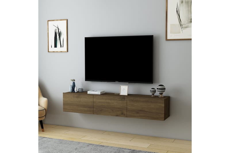 Hopper Tv-bänk 160 cm - Valnöt - Möbler - Tv möbel & mediamöbel - TV bänk & mediabänk