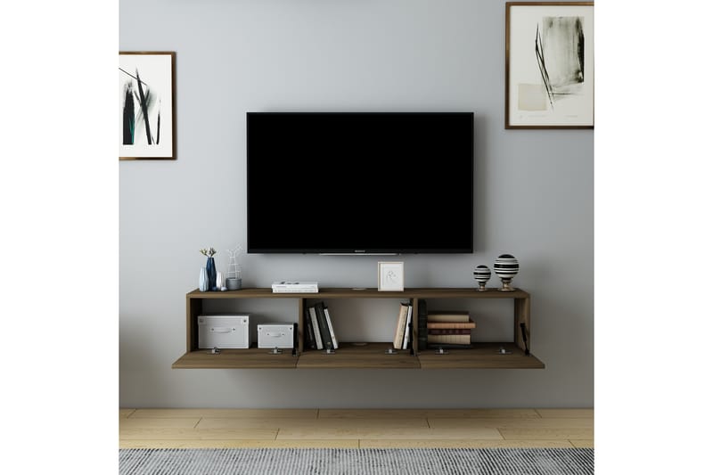 Hopper Tv-bänk 160 cm - Valnöt - Möbler - Tv möbel & mediamöbel - TV bänk & mediabänk