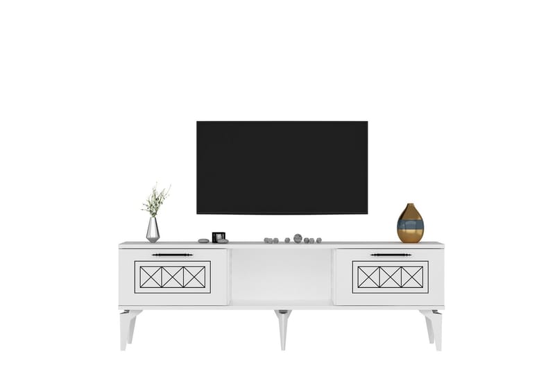 Housley Tv-bänk 150 cm - Vit - Möbler - Tv möbel & mediamöbel - TV bänk & mediabänk