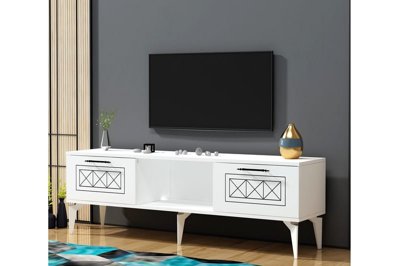 Housley Tv-bänk 150 cm - Vit - Möbler - Tv möbel & mediamöbel - TV bänk & mediabänk