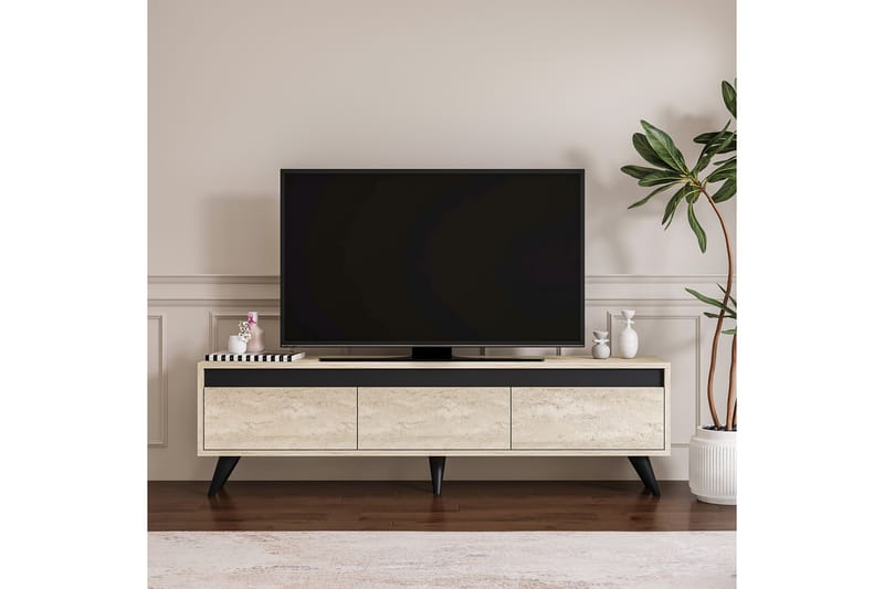 Hume Tv-bänk 150 cm - Beige/Antracit - Möbler - Tv möbel & mediamöbel - TV bänk & mediabänk