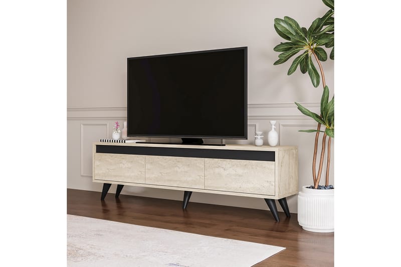 Hume Tv-bänk 150 cm - Beige/Antracit - Möbler - Tv möbel & mediamöbel - TV bänk & mediabänk