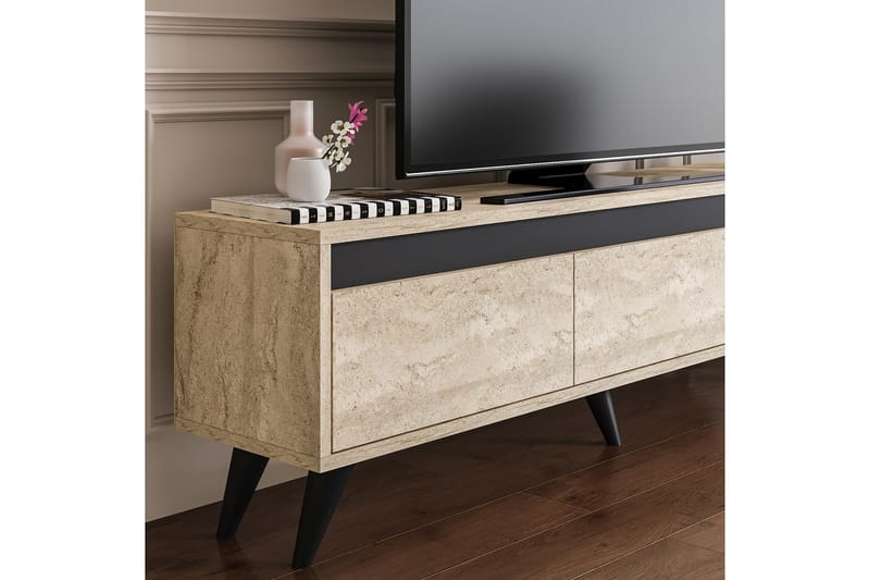 Hume Tv-bänk 150 cm - Beige/Antracit - Möbler - Tv möbel & mediamöbel - TV bänk & mediabänk