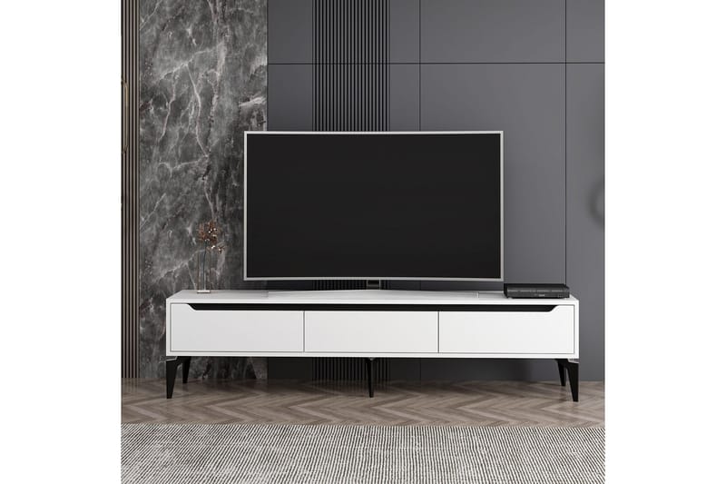 Hunley Tv-bänk 180 cm - Svart - Möbler - Tv möbel & mediamöbel - TV bänk & mediabänk