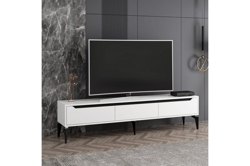 Hunley Tv-bänk 180 cm - Svart - Möbler - Tv möbel & mediamöbel - TV bänk & mediabänk