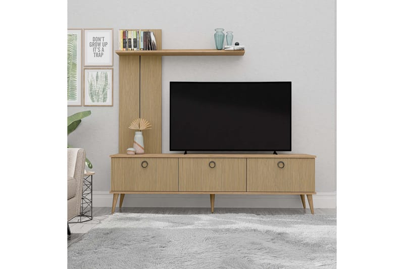 Interlaken Tv-bänk 180 cm - Ek - Möbler - Tv möbel & mediamöbel - TV bänk & mediabänk