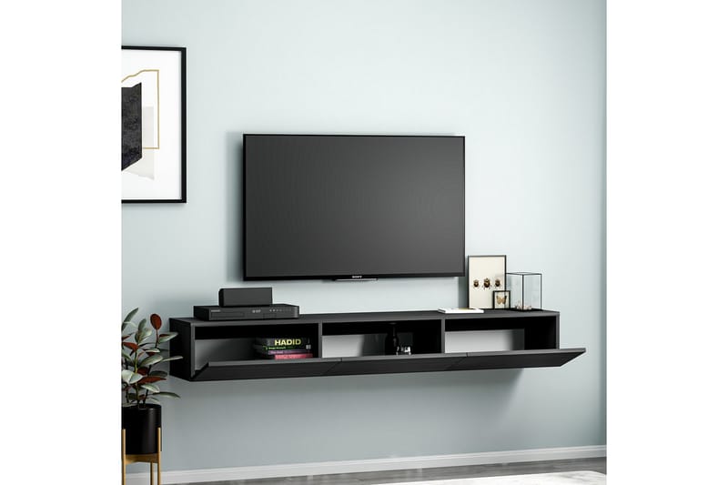 Interlaken Tv-bänk 180 cm - Svart - Möbler - Tv möbel & mediamöbel - TV bänk & mediabänk