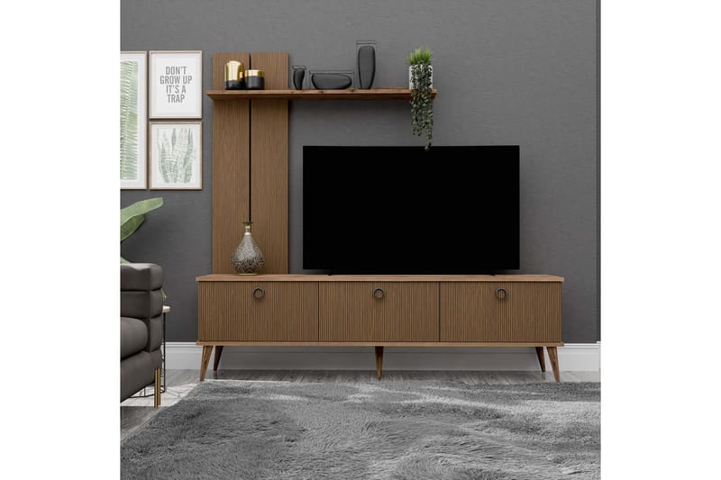 Interlaken Tv-bänk 180 cm - Valnöt - Möbler - Tv möbel & mediamöbel - TV bänk & mediabänk