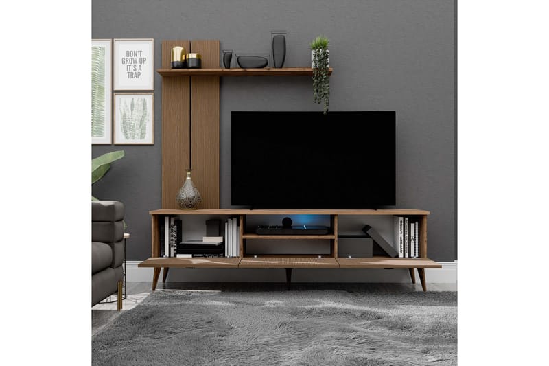 Interlaken Tv-bänk 180 cm - Valnöt - Möbler - Tv möbel & mediamöbel - TV bänk & mediabänk