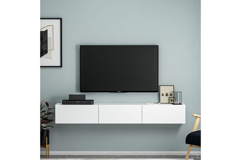 Interlaken Tv-bänk 180 cm - Vit - Möbler - Tv möbel & mediamöbel - TV bänk & mediabänk