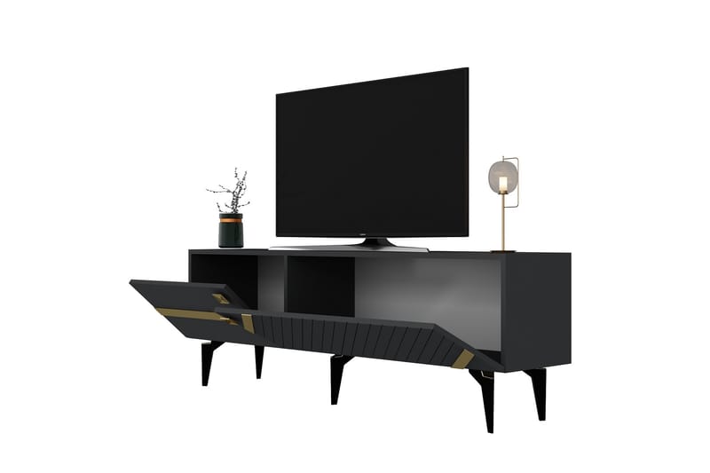 Iris Tv-bänk 150 cm - Antracit/Guld - Möbler - Tv möbel & mediamöbel - TV bänk & mediabänk