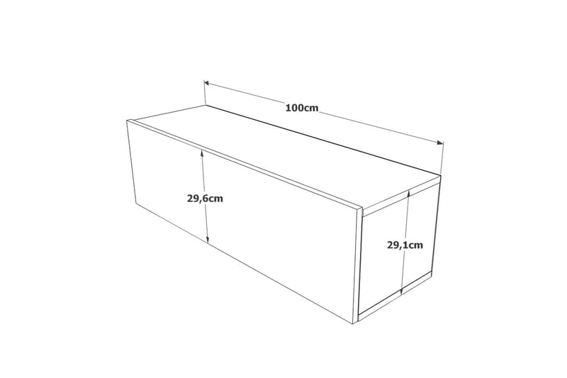 Jaivind Tv-bänk 100 cm - Brun/Grön - Möbler - Tv möbel & mediamöbel - TV bänk & mediabänk