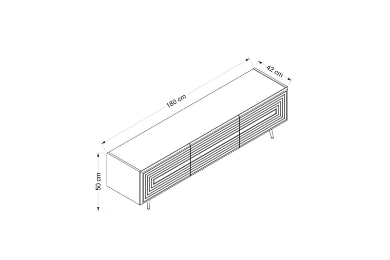 Jose Tv-bänk 180 cm - Vit - Möbler - Tv möbel & mediamöbel - TV bänk & mediabänk