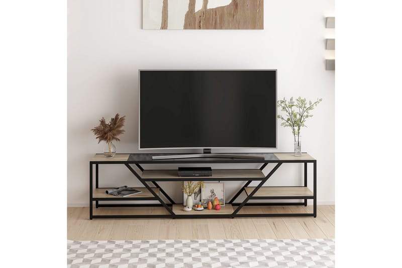 Kaolins Tv-bänk 180 cm - Svart - Möbler - Tv möbel & mediamöbel - TV bänk & mediabänk