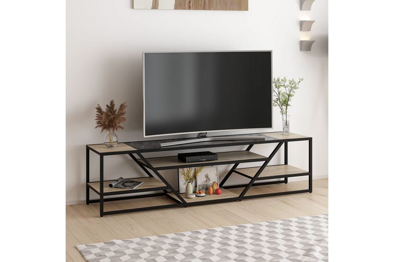 Kaolins Tv-bänk 180 cm - Svart - Möbler - Tv möbel & mediamöbel - TV bänk & mediabänk