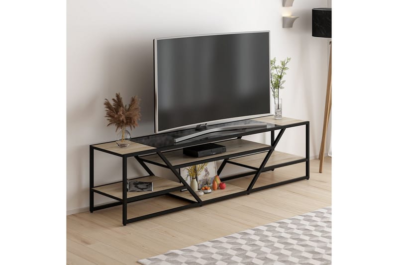 Kaolins Tv-bänk 180 cm - Svart - Möbler - Tv möbel & mediamöbel - TV bänk & mediabänk