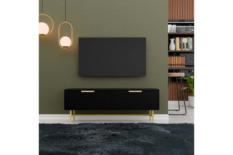 Kuro Tv-bänk 138 cm - Svart - Möbler - Tv möbel & mediamöbel - TV bänk & mediabänk