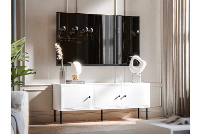 Laholm Tv-bänk 151 cm - Vit - Möbler - Tv möbel & mediamöbel - TV bänk & mediabänk