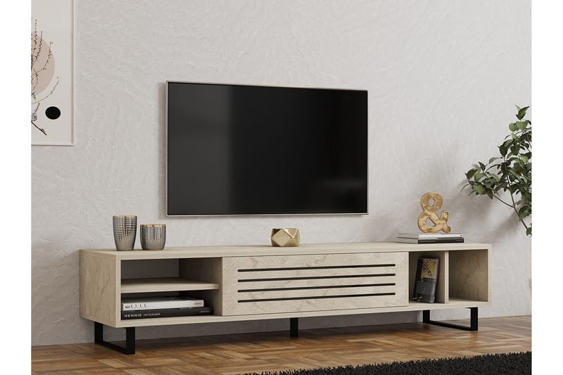 Lamal Tv-bänk 160 cm - Beige - Möbler - Tv möbel & mediamöbel - TV bänk & mediabänk