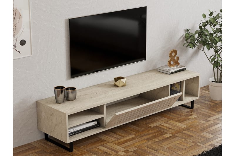 Lamal Tv-bänk 160 cm - Beige - Möbler - Tv möbel & mediamöbel - TV bänk & mediabänk