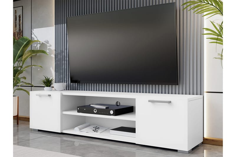 Lindesberg Tv-bänk 156 cm - Vit - Möbler - Tv möbel & mediamöbel - TV bänk & mediabänk