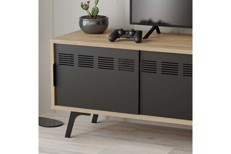 Lulia Tv-bänk 148,2 cm - Brun/Ek - Möbler - Tv möbel & mediamöbel - TV bänk & mediabänk