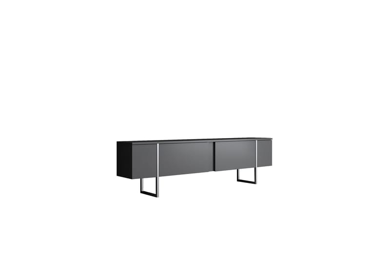 Luxe Tv-bänk 180 cm - Antracit/Silver - Möbler - Tv möbel & mediamöbel - TV bänk & mediabänk