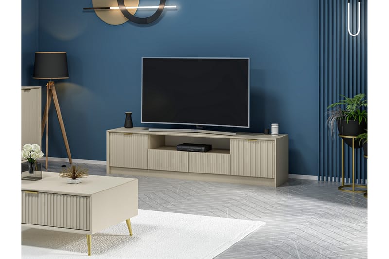 Luxe Tv-bänk 180 cm - Sandsten - Möbler - Tv möbel & mediamöbel - TV bänk & mediabänk