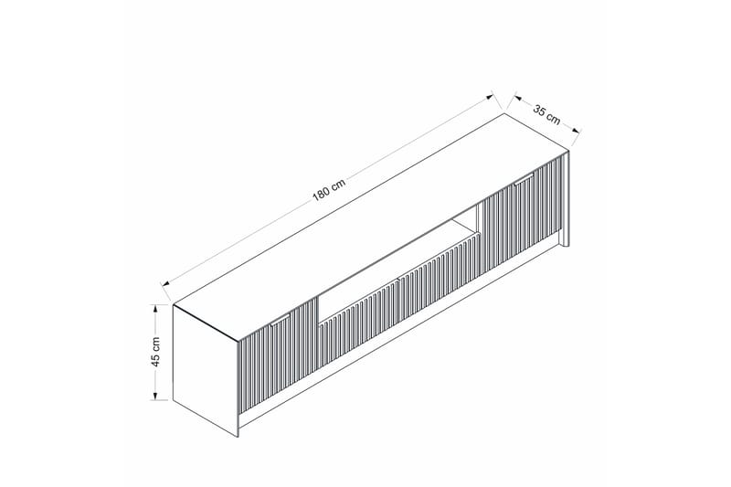 Luxe Tv-bänk 180 cm - Sandsten - Möbler - Tv möbel & mediamöbel - TV bänk & mediabänk