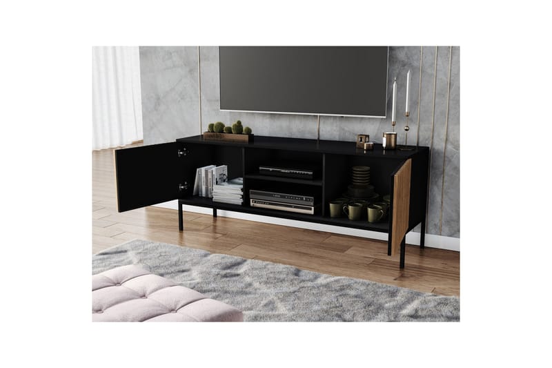 Meorati Tv-skåp 150 cm - Brun - Möbler - Tv möbel & mediamöbel - TV skåp