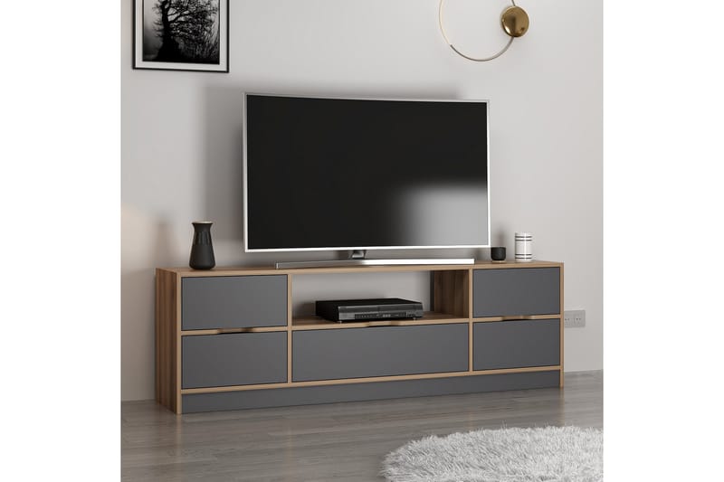 Munna Tv-bänk 180 cm - Valnöt/Antracit - Möbler - Tv möbel & mediamöbel - TV bänk & mediabänk