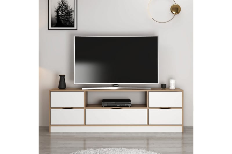 Munna Tv-bänk 180 cm - Vit - Möbler - Tv möbel & mediamöbel - TV bänk & mediabänk