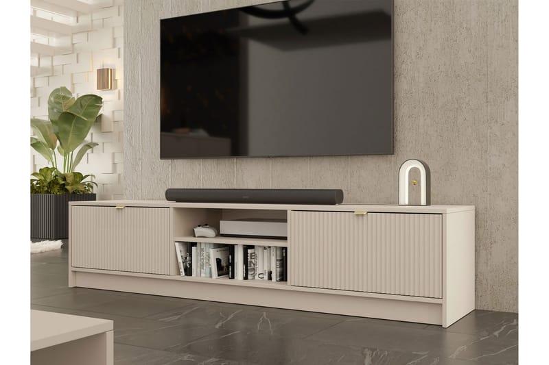 Novaj Tv-skåp 180 cm - Beige - Möbler - Tv möbel & mediamöbel - TV bänk & mediabänk