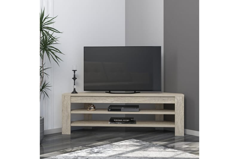 Oderzo Tv-bänk 120 cm - Travertine - Möbler - Tv möbel & mediamöbel - TV bänk & mediabänk