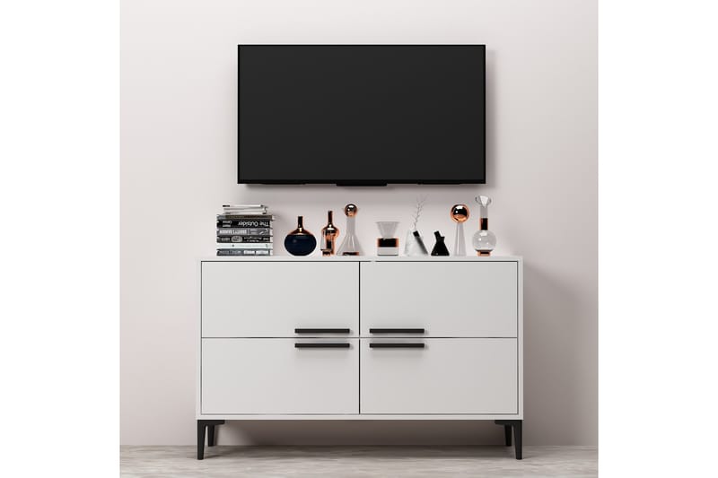 Patro Tv-bänk 120 cm - Vit - Möbler - Tv möbel & mediamöbel - TV bänk & mediabänk