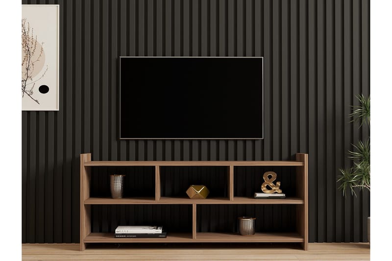 Taharoa Tv-bänk 120 cm - Brun - Möbler - Tv möbel & mediamöbel - TV bänk & mediabänk